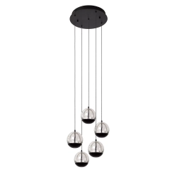SENTUBAL Lampa wisząca Ø 35 cm LED Dim. 5x5,2W 2700K czarny 13498/24/30 Lucide - zdjęcie dodatkowe 1